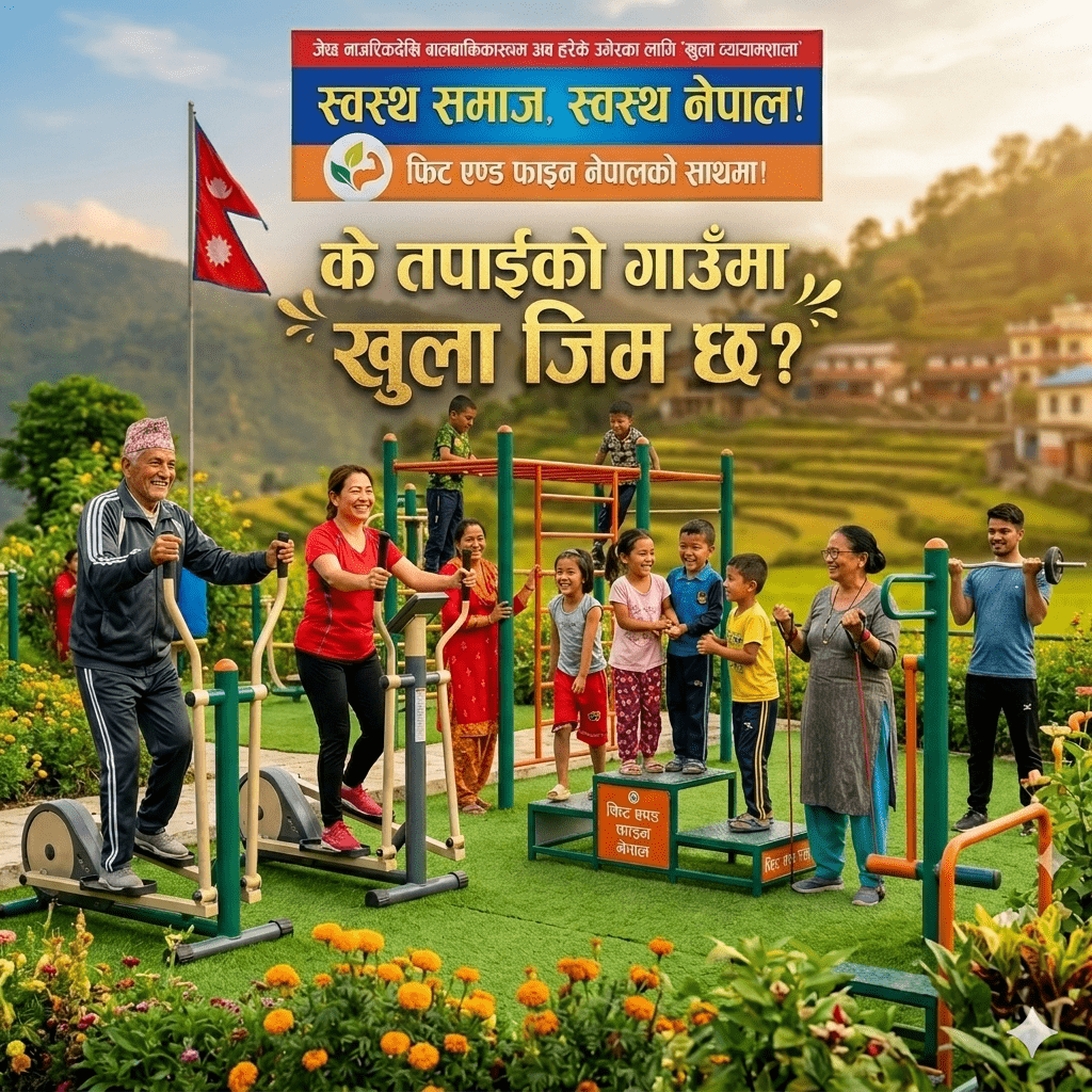 स्वास्थ्य र तन्दुरुस्तीको नयाँ गन्तव्यः नेपालमा बढ्दो ‘आउटडोर जिम’ को लहर